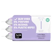 naif® otroški vlažilni robčki z losjonom 3x54/1