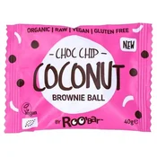 Brownie Ball Organski sirovi desert, s komadicima kokosova cipsa, 40 g, Roobar