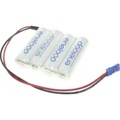 Panasonic akumulatorski paket Panasonic eneloop Reihe F1x4, Sivapner 4.8 V 1900 mAh, 4 Mignon (AA), kabel, vtič
