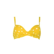VIVID Bikini zgornji del rumena/off-bela