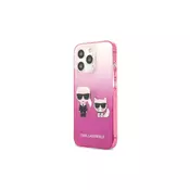 Karl Lagerfeld futrola za iPhone 13 pro pink karl & choupette head gradient ( GSM114868 )