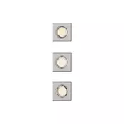 Philips - SET 3x ugradna svjetiljka PERIDOT 1xGU10/7W/230V srebrna