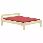 eoshop Masivna borova zakonska postelja MAX 2 160x200, lakirana z vzglavjem