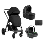 KikkaBoo Kolica Modena 3in1 set sa I-SIZE autosedištem i tvrdom korpom Black (KKB11259)