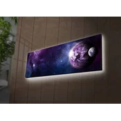 Wallity Slika na platnu sa LED osvetljenjem 30x90cm