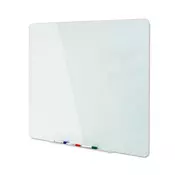 Staklena magnetna ploča Bi-Office - 90 x 60 cm, bijela