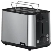 Braun HT1510BK PurShine, Toster 900 vat, nerjavno jeklo, crna