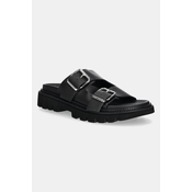 Tommy Jeans Natikači Double Strap Sandal EN0EN02753 Črna