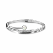 Lotus Style Romantična jeklena zapestnica z biserno materjo Woman Basic LS1843-2/6