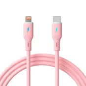 shumee Kabel USB tipa C / Lightning 1m AK-USB-71 30W silikonski roza