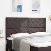 vidaXL vidaXL Vzglavje z LED lučmi z vzglavjem Rjava 180 cm blago, (5000043923)