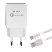 Komplet VIGO Quick Charge 3.0 A + Micro usb polnilni kabel