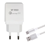 QUICK Komplet VIGO Charge 3.0 A + Micro usb polnilni kabel
