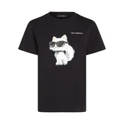 Karl Lagerfeld Majica črna/bela