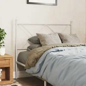 Vidaxl Kovinsko nadomestno vzglavje belo 107 cm