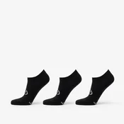 Nogavice Footshop Invisible Socks 3-Pack Black 39-42