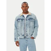 HUGO Jeans jakna Erlo 50563343 Svetlo modra Relaxed Fit