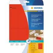 Etikete 50X142 A4/1 1/20 neon-crvena