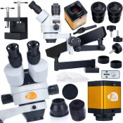 Rosfix ROSFIX SET TRINOKULARNI STEREOSKOPSKI MIKROSKOP NEPTUNE PRO + KAMERA 12MP | ZOOM 7–45X, HDMI, C-MOUNT, (5000036394)