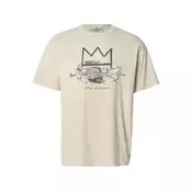 SCOTCH & SODA Majica  bež / temno siva / svetlo rdeča / črna