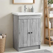 vidaXL vidaXL Omarica pod umivalnikom Siva Sonoma 56 x 37,5 x 81 cm, (5000245090)