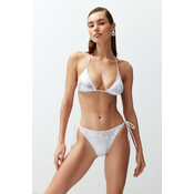 Trendyol Animal Patterned Triangle Tie Regular Bikini Set