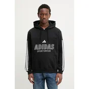 Hoodica adidas M Tiro Fl Hdy Black/ White M