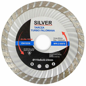 Silver Silver diamantna valovita rezalna plošča 115mm