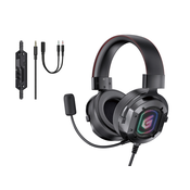 Conceptronic ATHAN03B naglavne slušalice i slušalice s ugradenim mikrofonom Žicano Obruc za glavu Igranje Crno