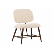 Stol Dallas 3245 Temno rjava, Bela, 84x58x62cm, Blago, Kovina