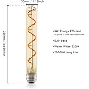 Nettlife LED žarnica NETTLIFE v vintage stilu, Edison tip, cevna oblika, vijak E27, 4 W, topla bela svetloba, (5000158894)