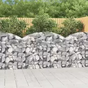 Gabionska košara s lukom 150x30x100/120 cm pocincano željezo