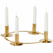 Svečan svečnik LA SERENA, 30 cm, zlat, nerjaveče jeklo, Philippi
