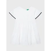 United Colors Of Benetton Poletna obleka 4O9TGV00P Bela Regular Fit
