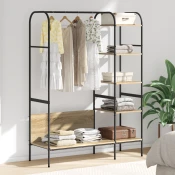 Stalak za odjecu Smeda 120 x 44 x 160 cm Konstruirano drvo
