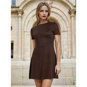 Sinsay - Pletena mini haljina - burgundy