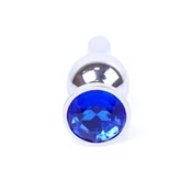 Gardj Europe Plug-Jewellery Srebrni BUTT PLUG – temno modra