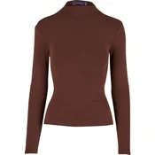Urban Classics Pulover temno rjava