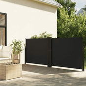 Bocna tenda na uvlacenje crna 140 x 1200 cm