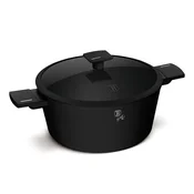 Lonec s pokrovko s cedilom in titanovo površino Matte Black 28cm 55228