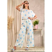 Resti Blue and white womens pea set