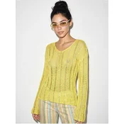 Bianco Lucci Top Strickoberteile limonino-rumena