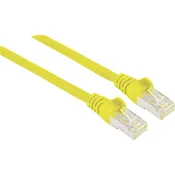 Intellinet Intellinet 741125 RJ45 omrežni kabel\, Patch kabel CAT 6a S/FTP 15.00 m rumena zaščita iz folije\, pletena zaščita\, zaščiten\, brez halogena 1 kos, (20417902)