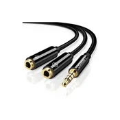 Audio kabl 3,5mm 1xM/2xŽ Ugreen 0,2m AV141