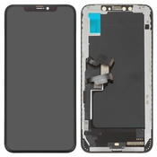 Steklo in LCD zaslon za Apple iPhone XS Max, črno