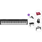 Yamaha P-145 BT DELUXE COVER SET Digitralni koncertni pianino Black