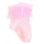 KOLY SOCKS Carape svecane sa tilom roze