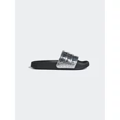 ADIDAS SPORTSWEAR Nizki natikači ADILETTE črna/srebrna