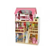 ECO TOYS Drvena kućica za lutke na 3 sprata 8209