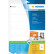 HERMA KAKOVOSTNE UNIVERZALNE nalepke HERMA 8628, 97 X 42,3 MM, BELE, 120 KOSOV